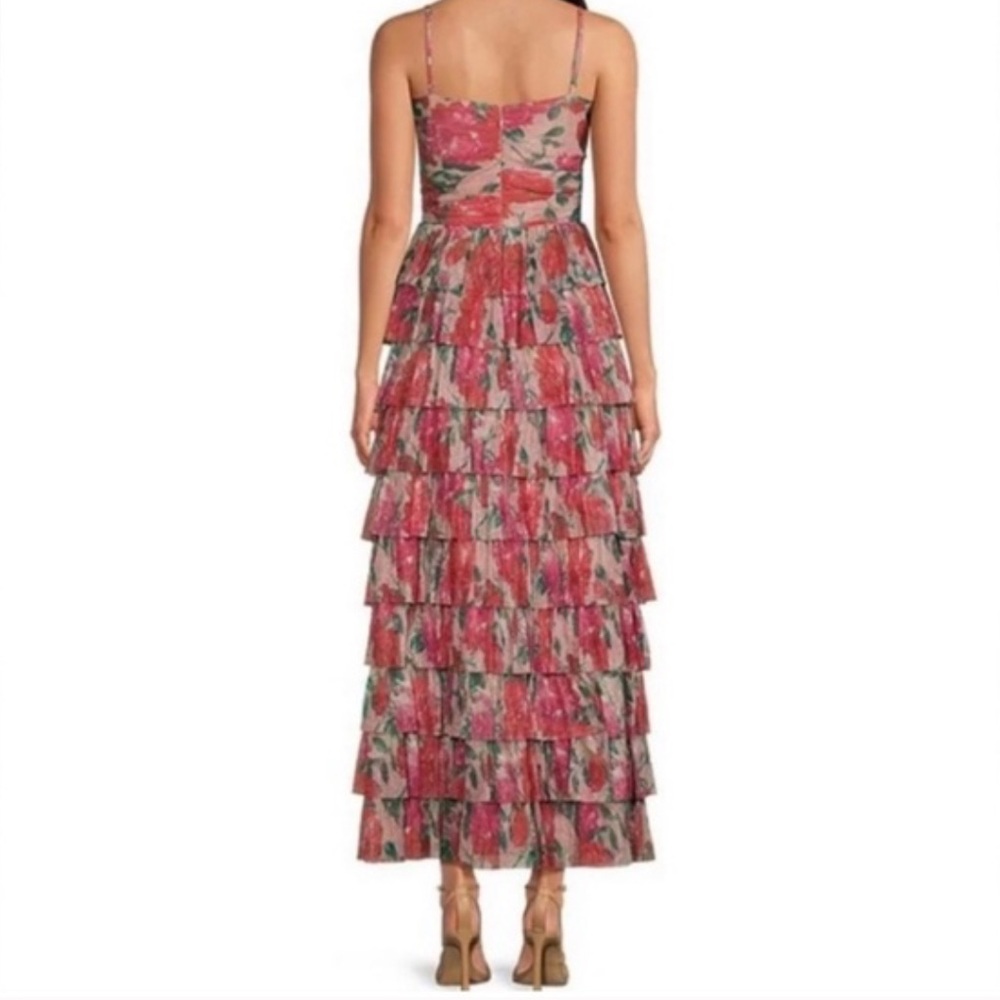 Gianni Bini Grace Plisse Floral Print Dress - Picture 2 of 4